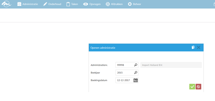 minox administratie